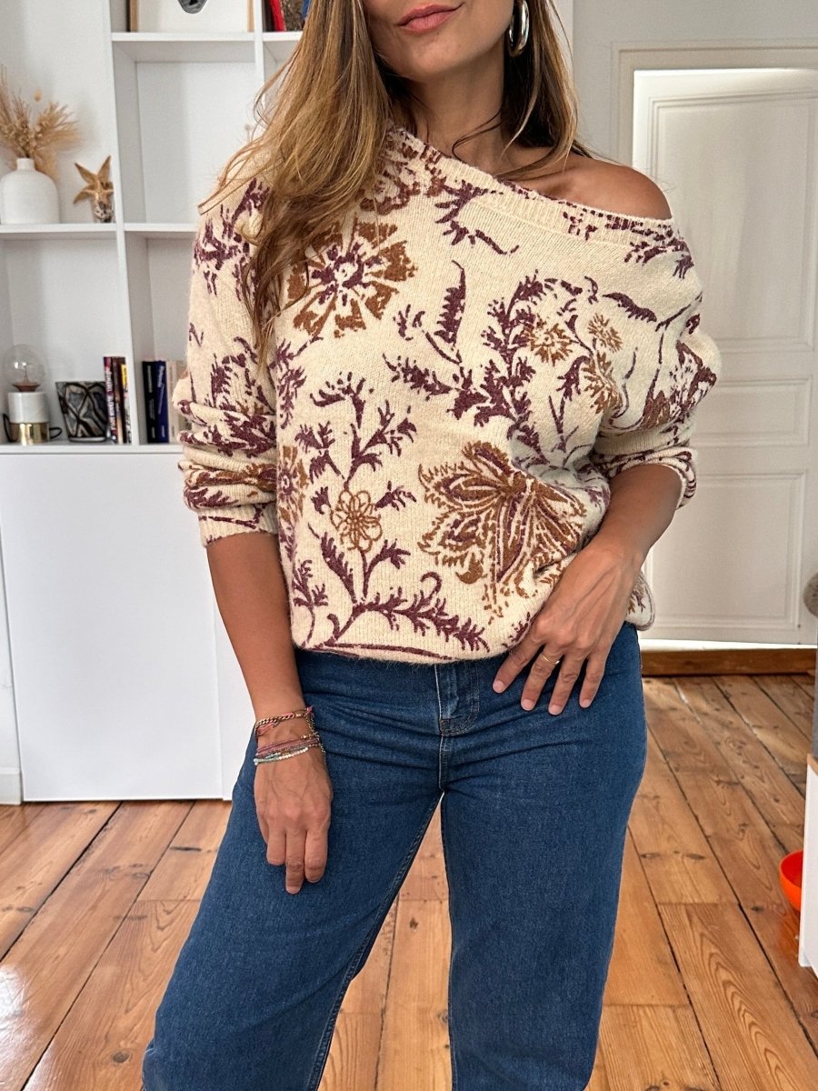 Pull Nala BEIGE - GRACE ET MILA Pull pour femme