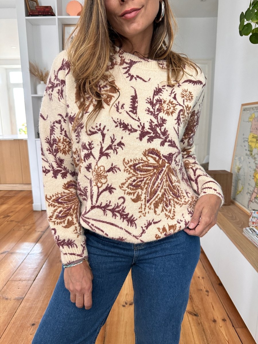 Pull Nala BEIGE - GRACE ET MILA Pull pour femme