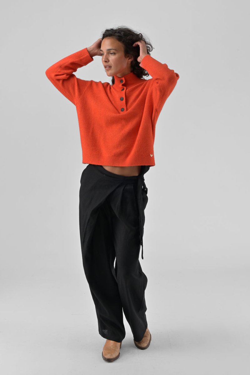 PULL NATHANIELLE Orange - ORFEO PULL