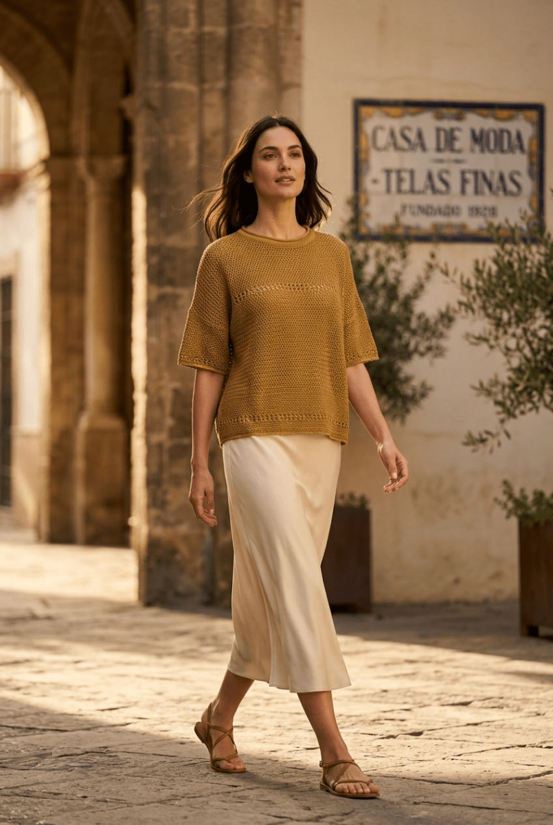 PULL OCEANE NOISETTE - RUE MAZARINE PULL