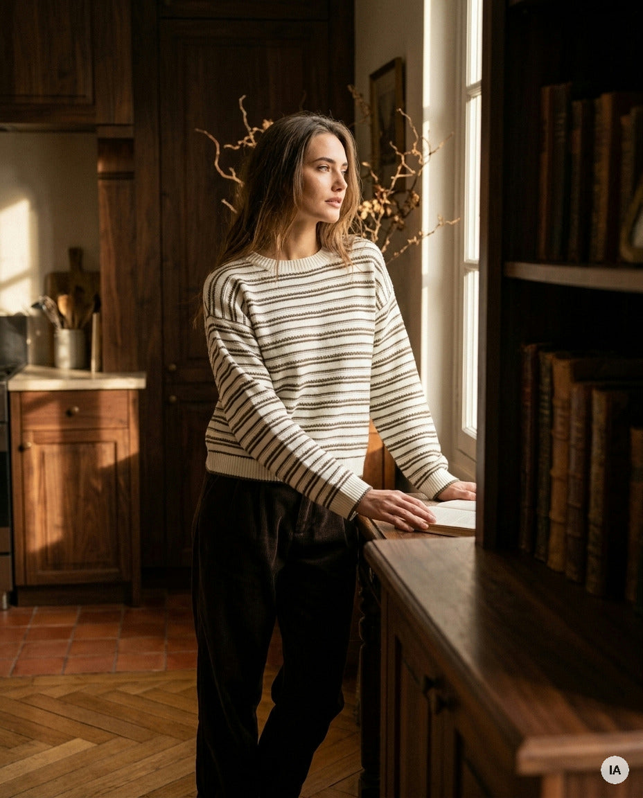 PULL STRIPY - MINUIT DOUZE PULL — Image générée par IA