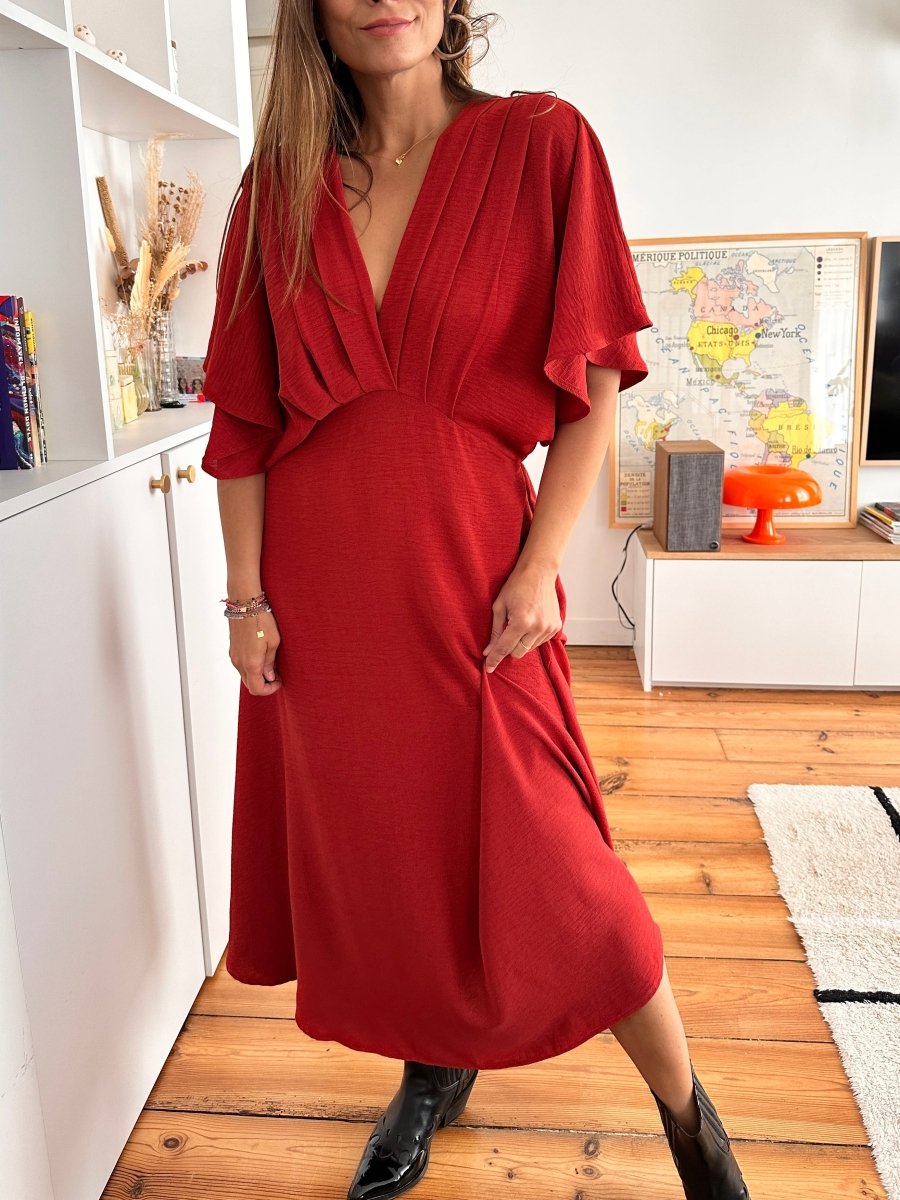 Robe Alabama TERRACOTA - RUE DES ABBESSES Robe pour femme