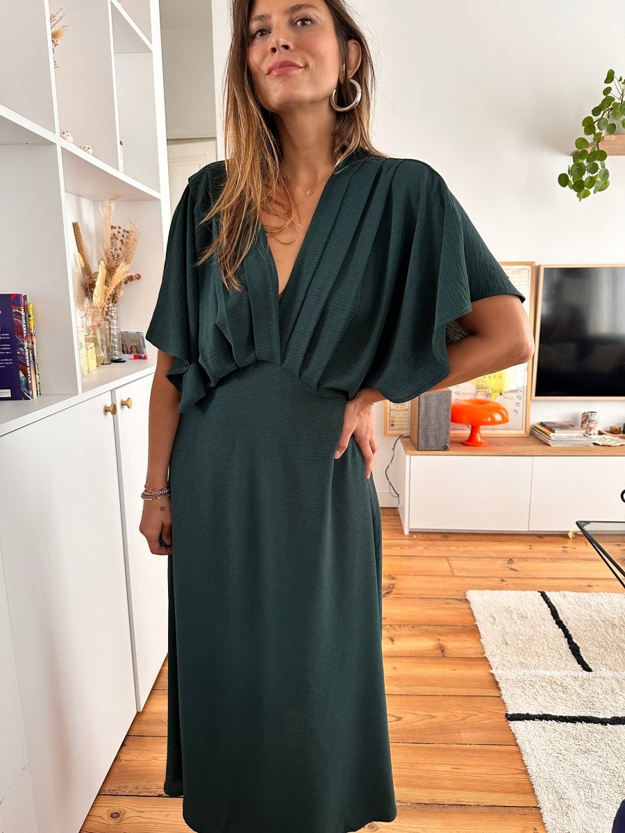 Robe Alabama VERT - RUE DES ABBESSES Robe pour femme