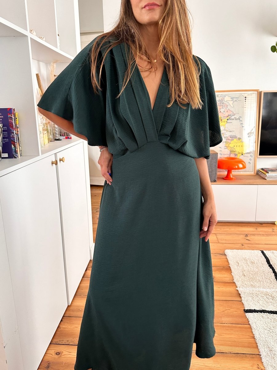 Robe Alabama VERT - RUE DES ABBESSES Robe pour femme