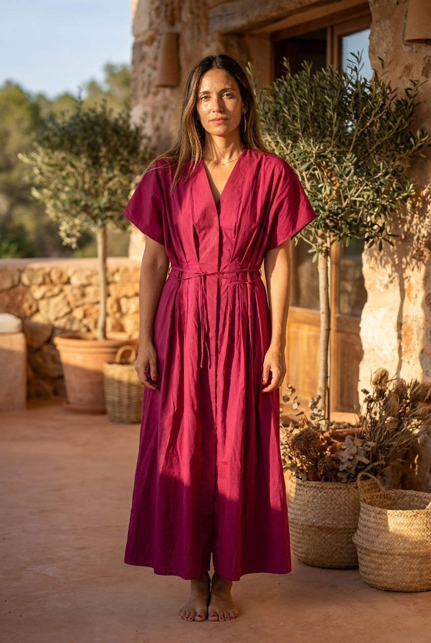 ROBE AMELIE LIE DE VIN - OPULLENCE Robe