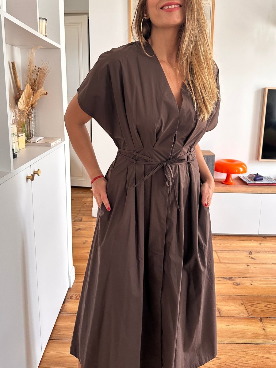 Robe Amelie CHOCO - OPULLENCE Robe