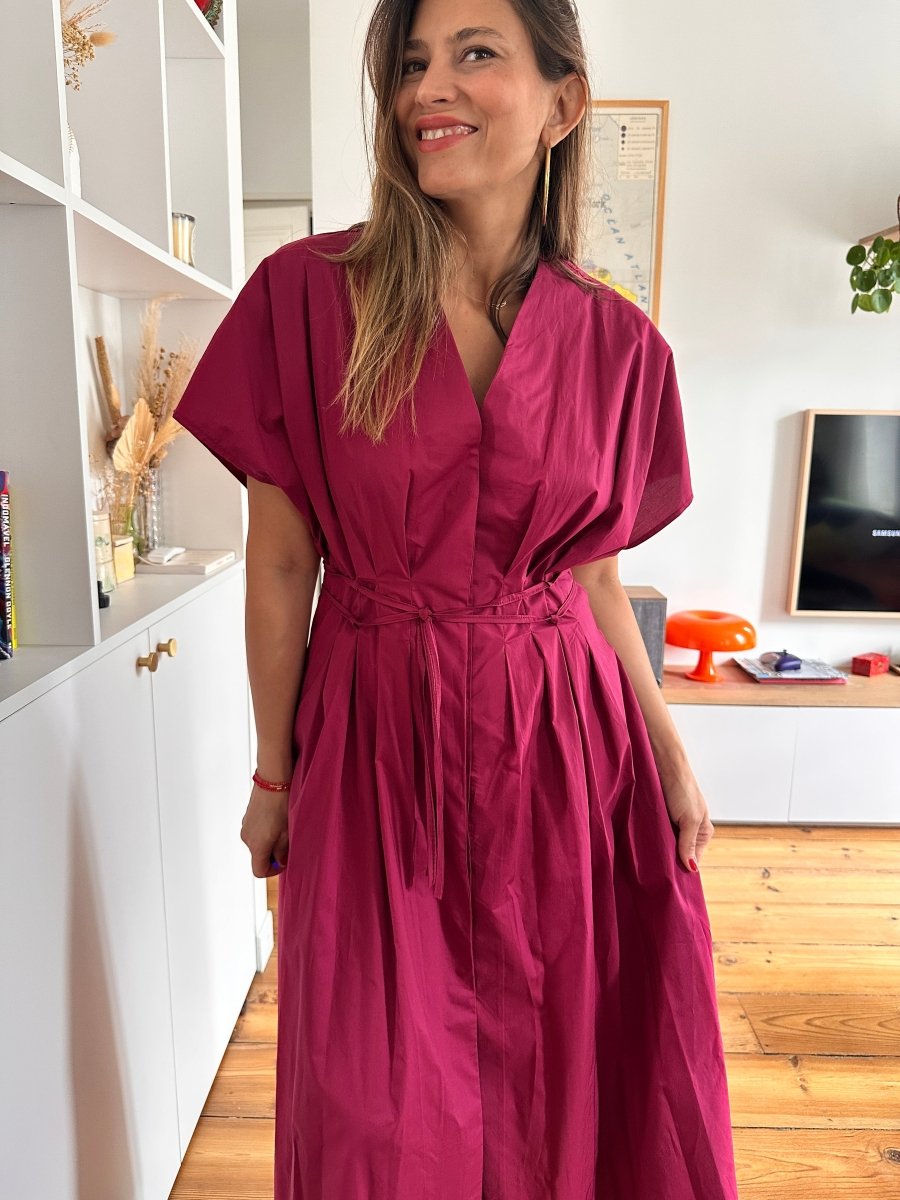 Robe Amelie LIE DE VIN - OPULLENCE Robe