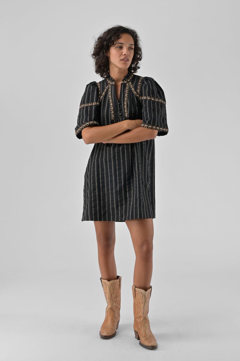 ROBE BRODEE RITA NOIR - ORFEO Robe