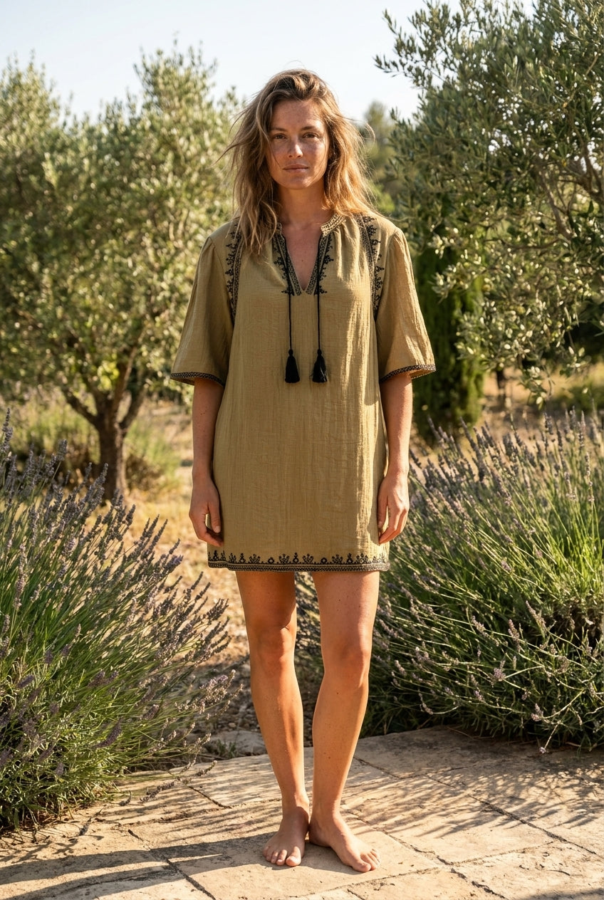 ROBE DOVAN KAKI - SEEUSOON ROBE