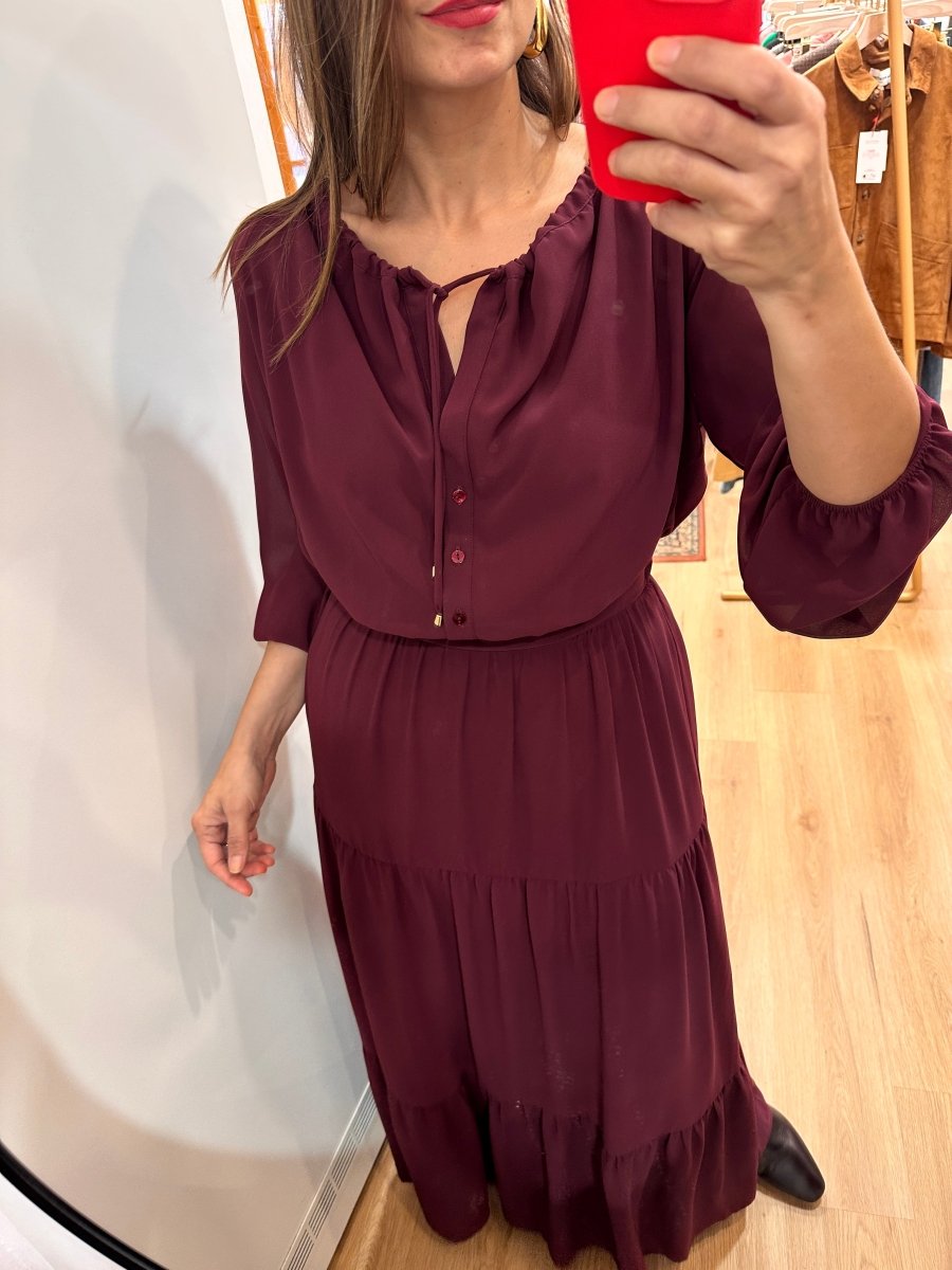 Robe Jodie BORDEAUX - JANE WOOD Robe