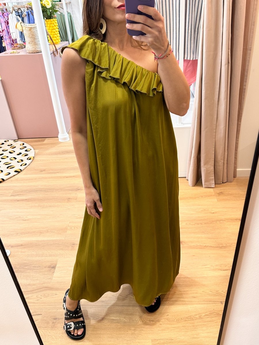 Robe Margaret OLIVE - LOËLA Robe pour femme