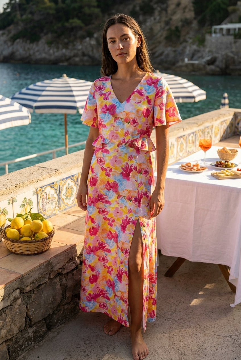 ROBE MARILYN - CERISE BLUE Robe