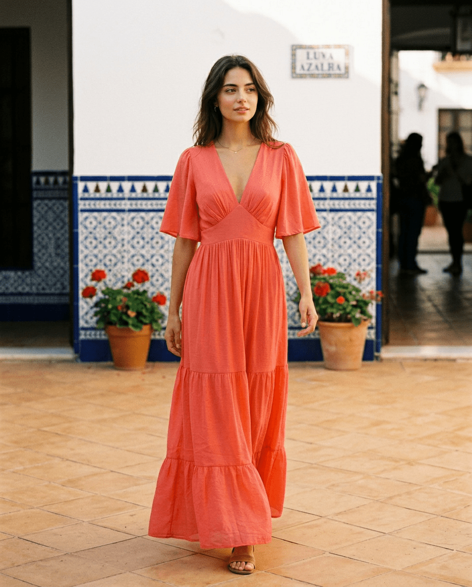 Robe Melissa Rouge - YCOO Robe