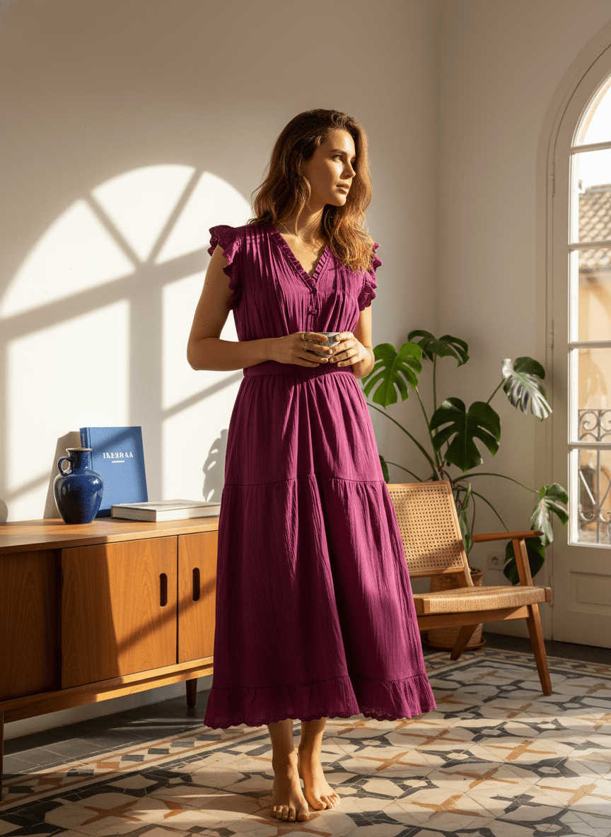 ROBE NASSALE PURPLE - SEEUSOON Robe