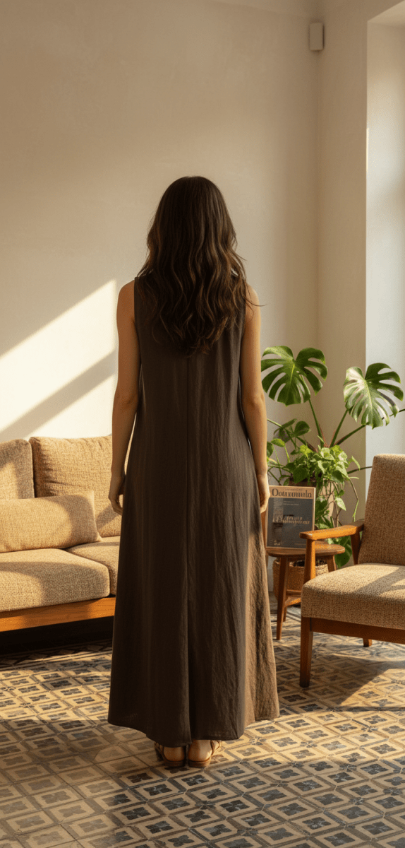 ROBE ROSANNA MARRON - LA PETITE ETOILE Robe