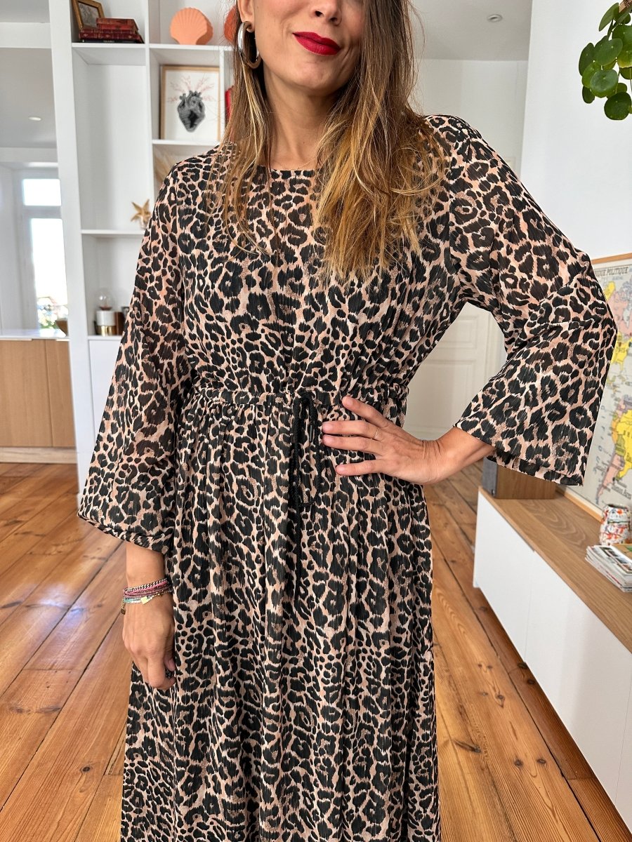 Robe Rosia LEOPARD VOILE - LAUREPLUSMAX Robe pour femme