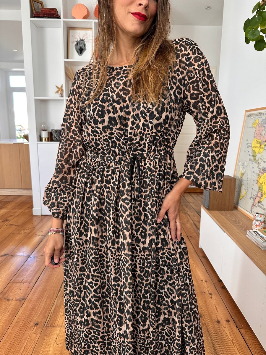 Robe Rosia LEOPARD VOILE - LAUREPLUSMAX Robe pour femme