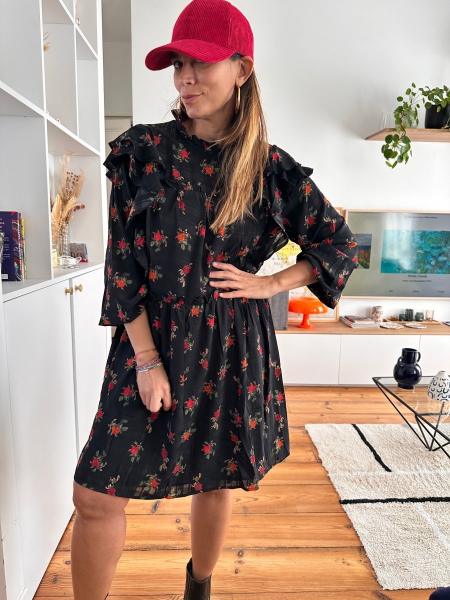 Robe Sarah NOIR - DAPHNEA Robe