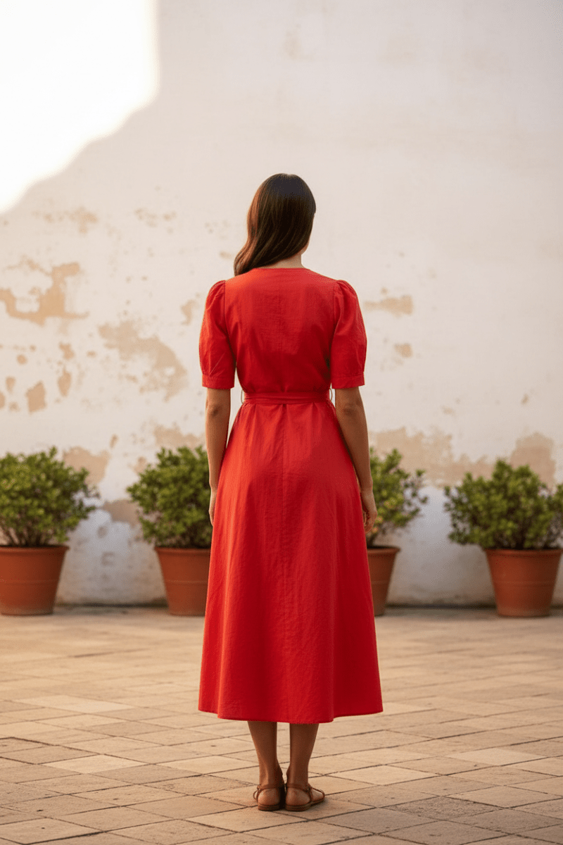 Robe Sylvie RED - THE KORNER Robe