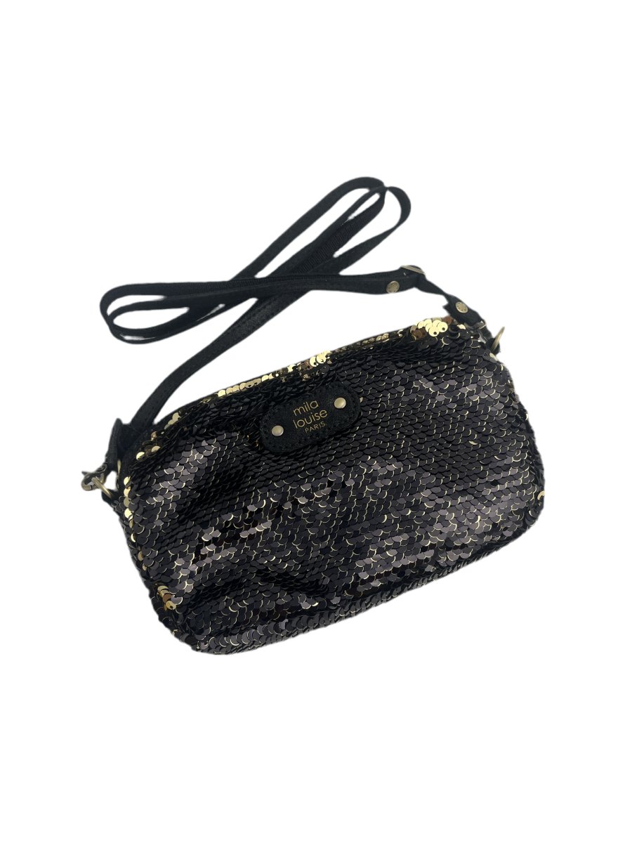 Sac Trotty Sequins NOIR - MILA LOUISE Sac à main pour femme