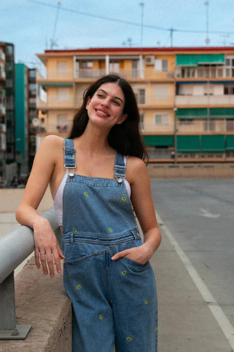 Salopette en Jeans Oguste DENIM BRODERIE RIO - LAUREPLUSMAX Combinaison