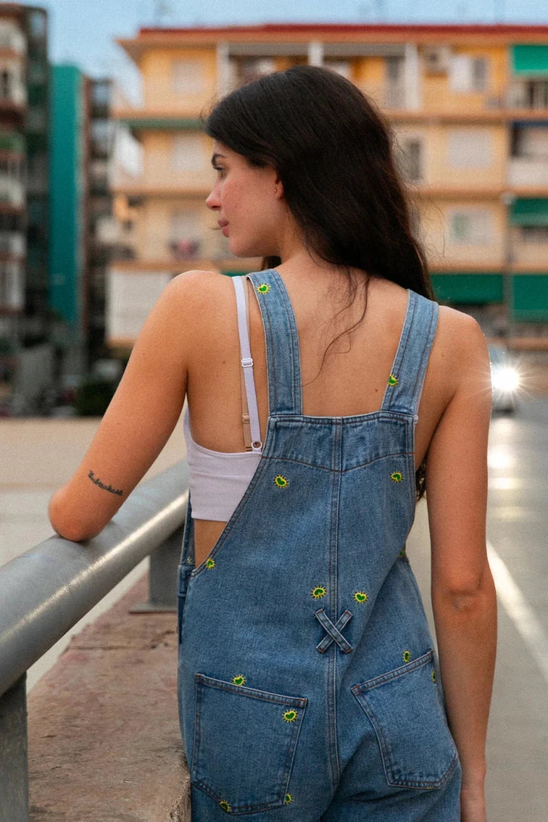 Salopette en Jeans Oguste DENIM BRODERIE RIO - LAUREPLUSMAX Combinaison