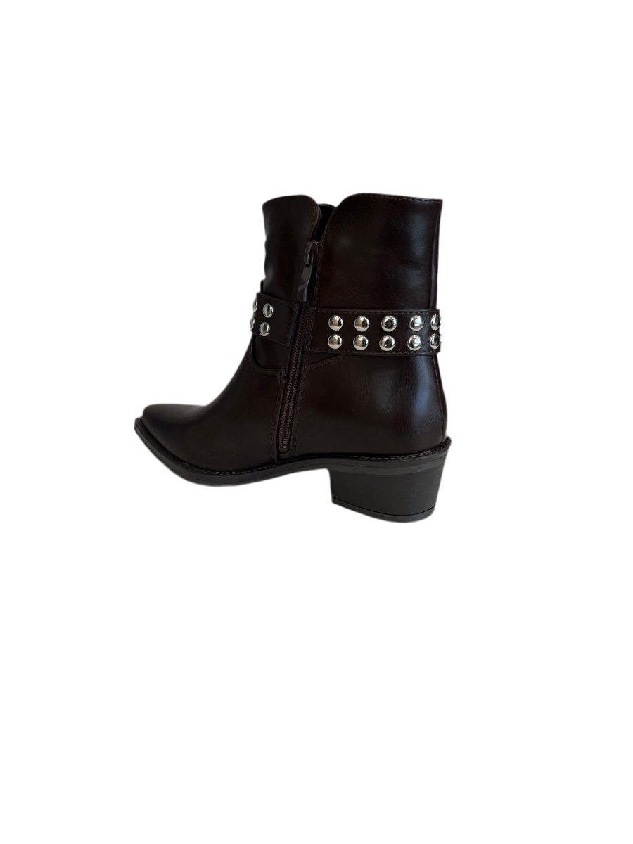 Santiags BROWN - LOVIT Bottines pour femme