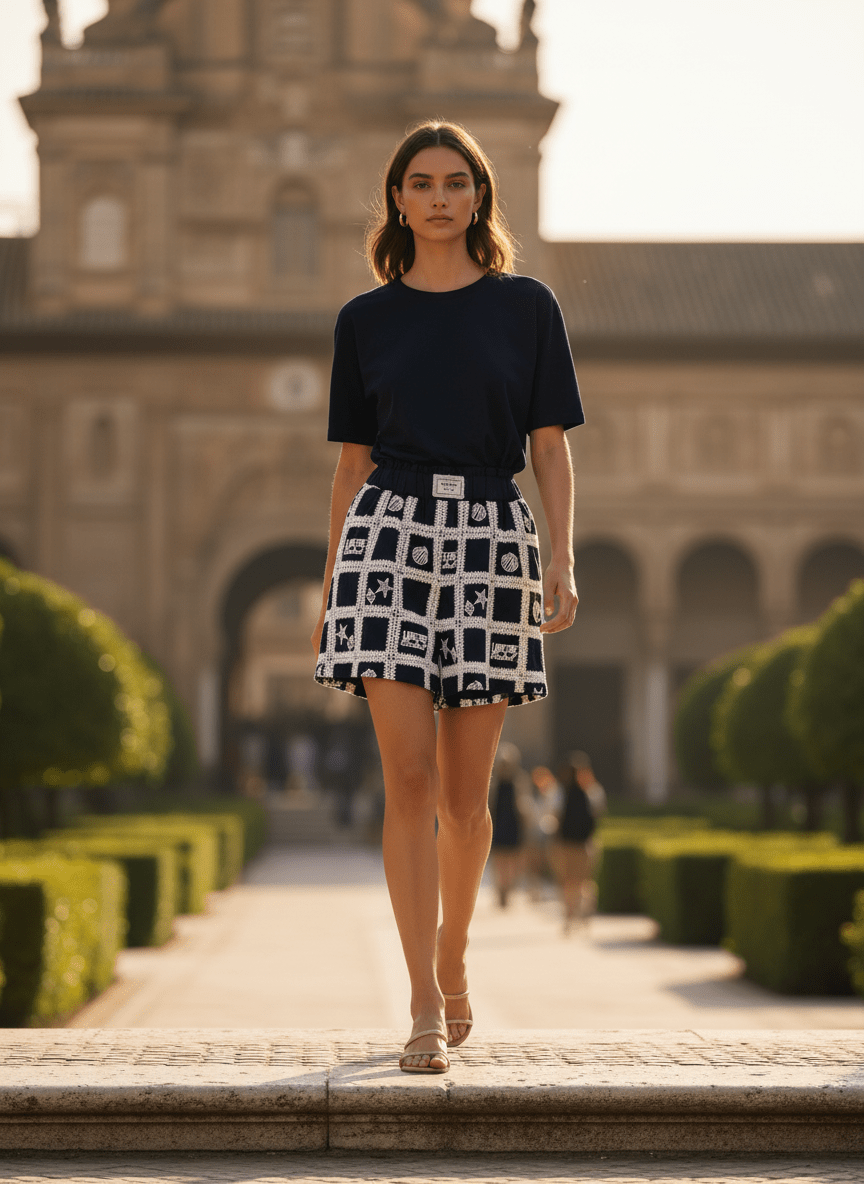 SHORT ELENA BRODERIE LOVE THE CA - CASBAH LOVE Short