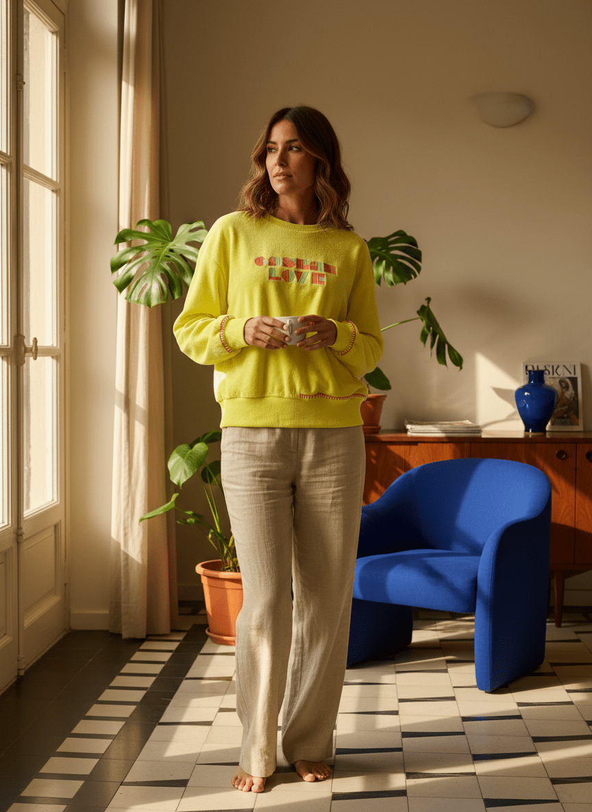 Sweat EZIA CITRON - CASBAH LOVE Top