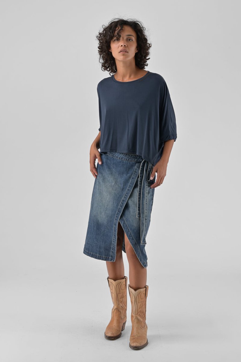 T - SHIRT AMANDINE Navy - ORFEO T - SHIRT