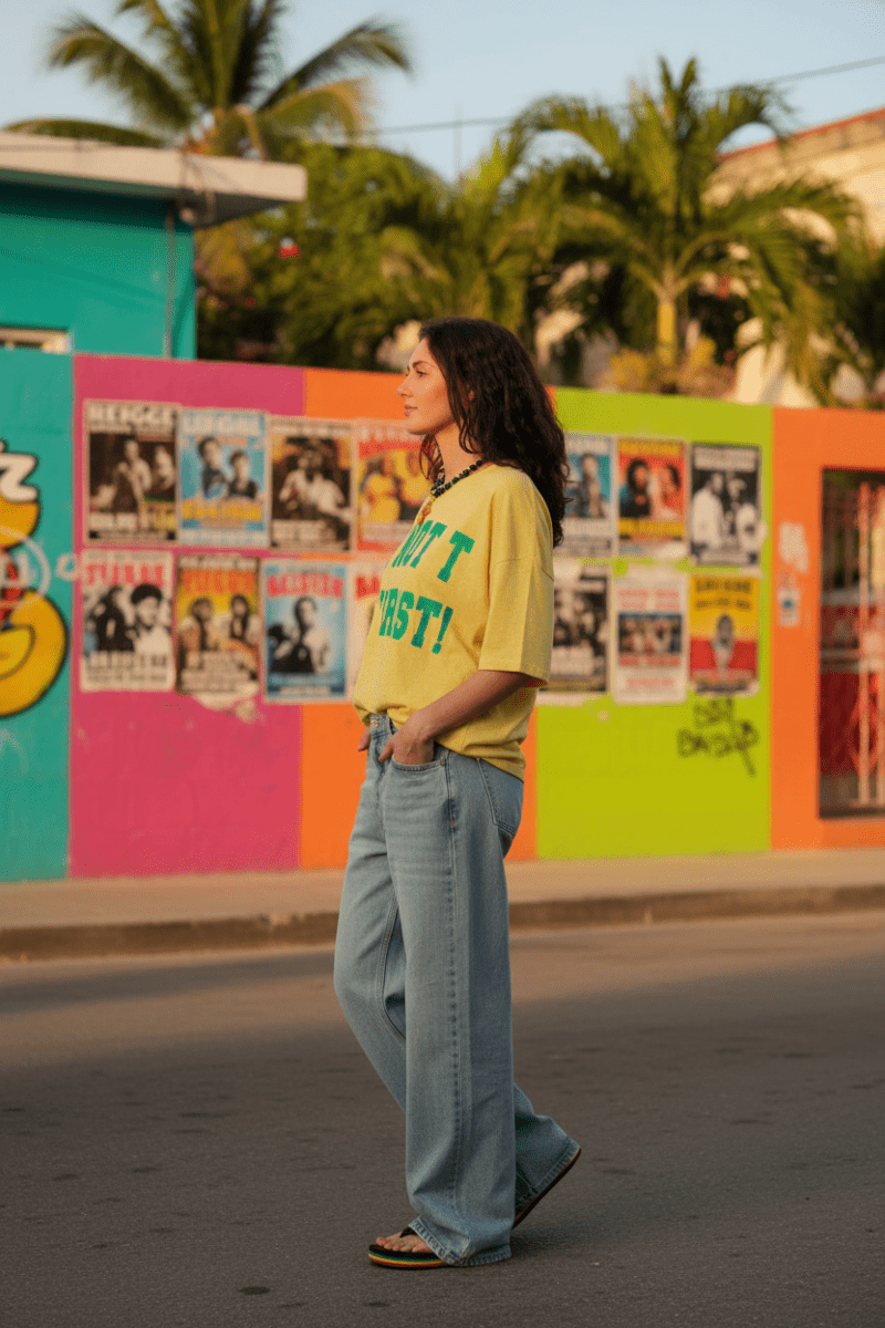 T-shirt Margareth YELLOW - ONE TEE T-shirt