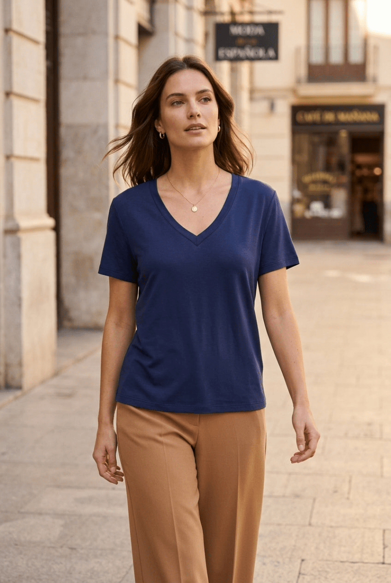 T - SHIRT MARTY NAVY - RUE MAZARINE TOP