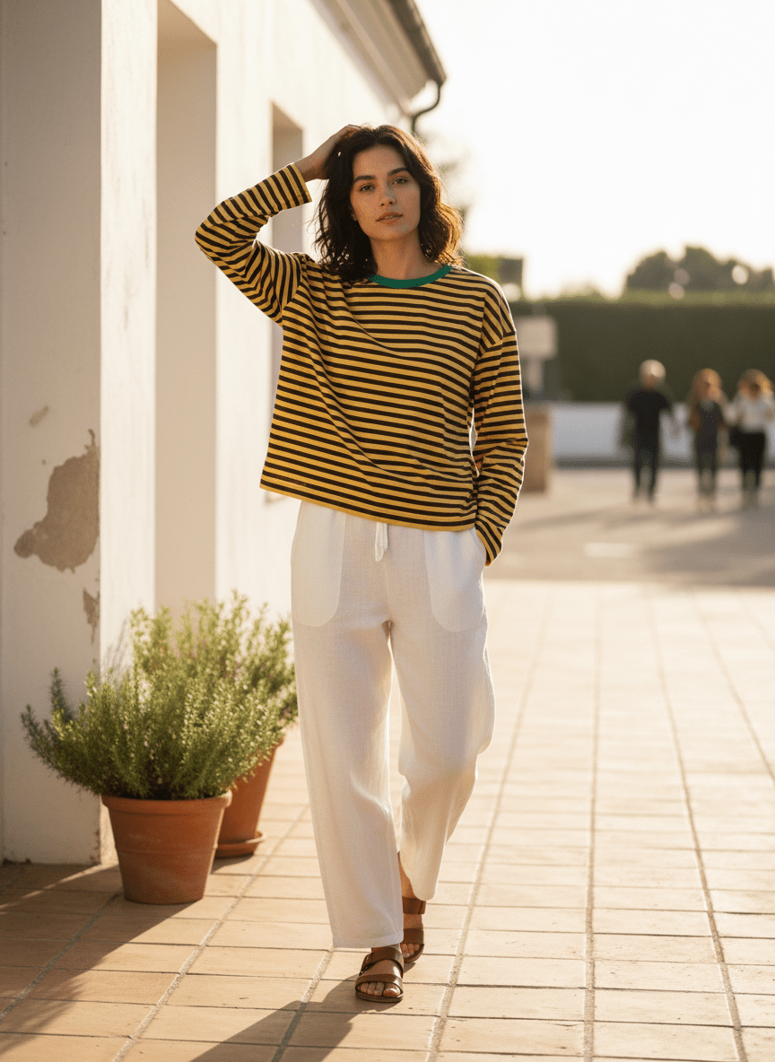 T-shirt Solly JAUNE VERT - W STUDIO Top