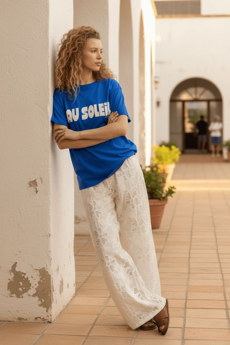 TEE SHIRT SOLEIL BLEU ELECTRIQUE - GARANCE T - SHIRT