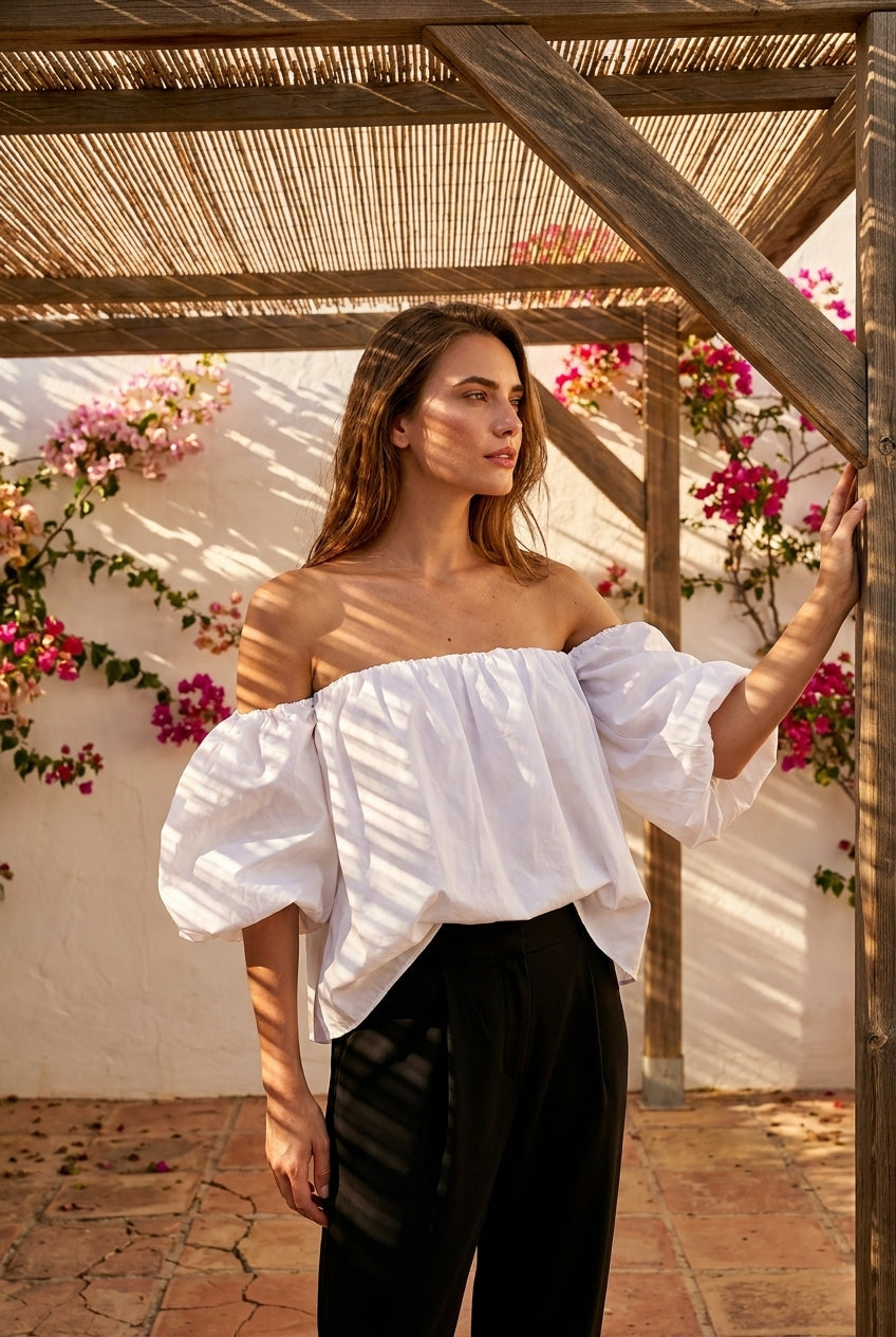 TOP KELLY BLANC - L’ESSENTIEL Top