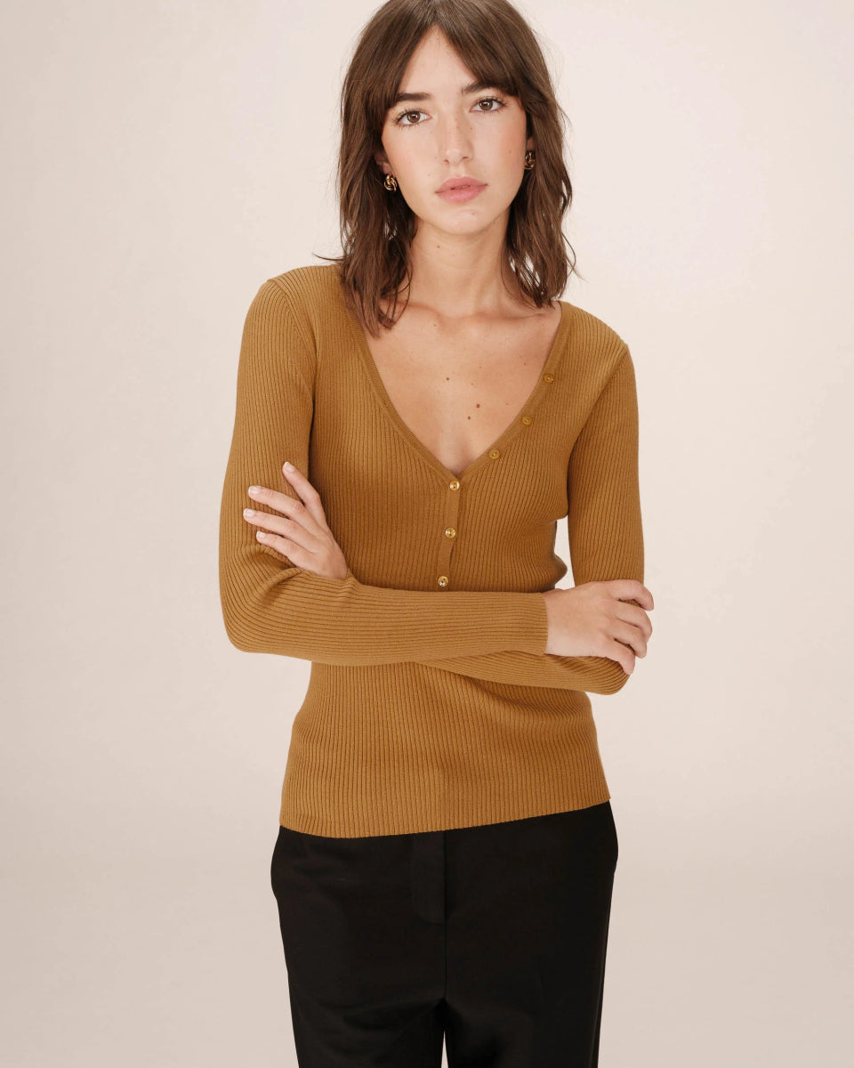 Top Saturnin OCRE - GRACE ET MILA Top