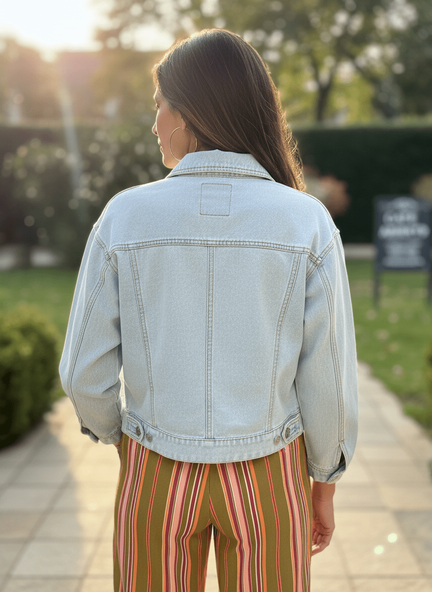 VALO DENIM BLEU - LAUREPLUSMAX Veste