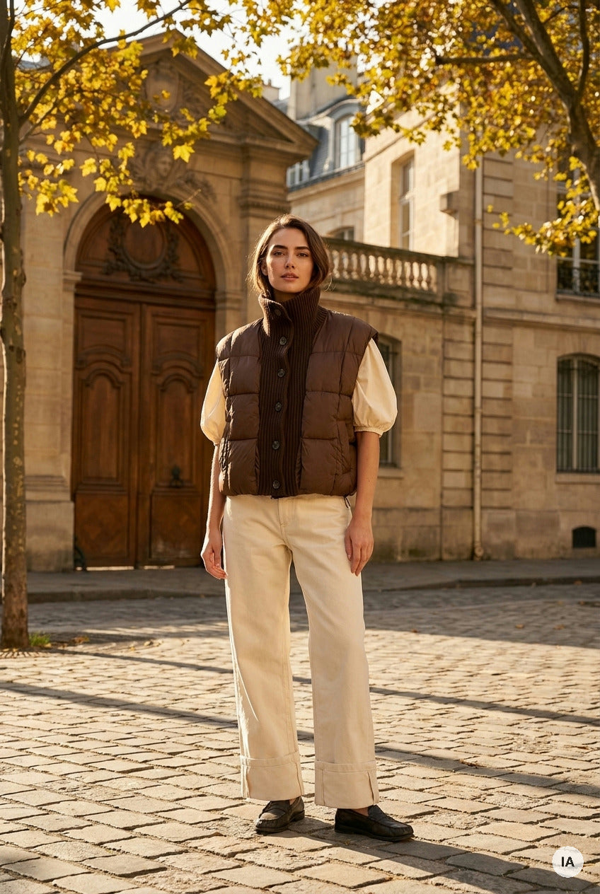 VESTE JENSON CHOCOLAT - ORFEO Veste — Image générée par IA
