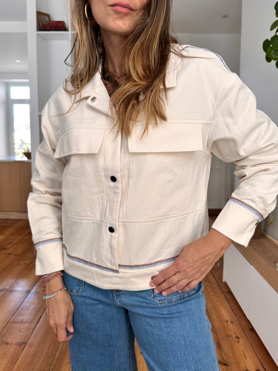 Veste Laure BEIGE - ORFEO Veste pour femme