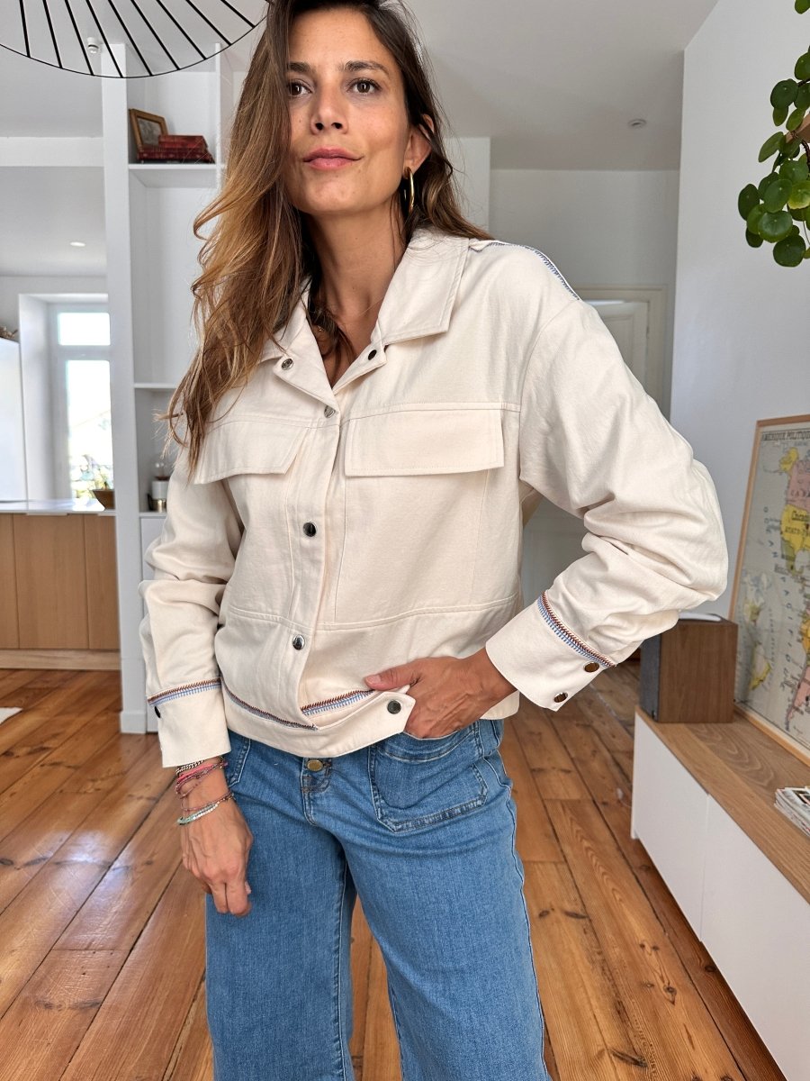 Veste Laure BEIGE - ORFEO Veste pour femme