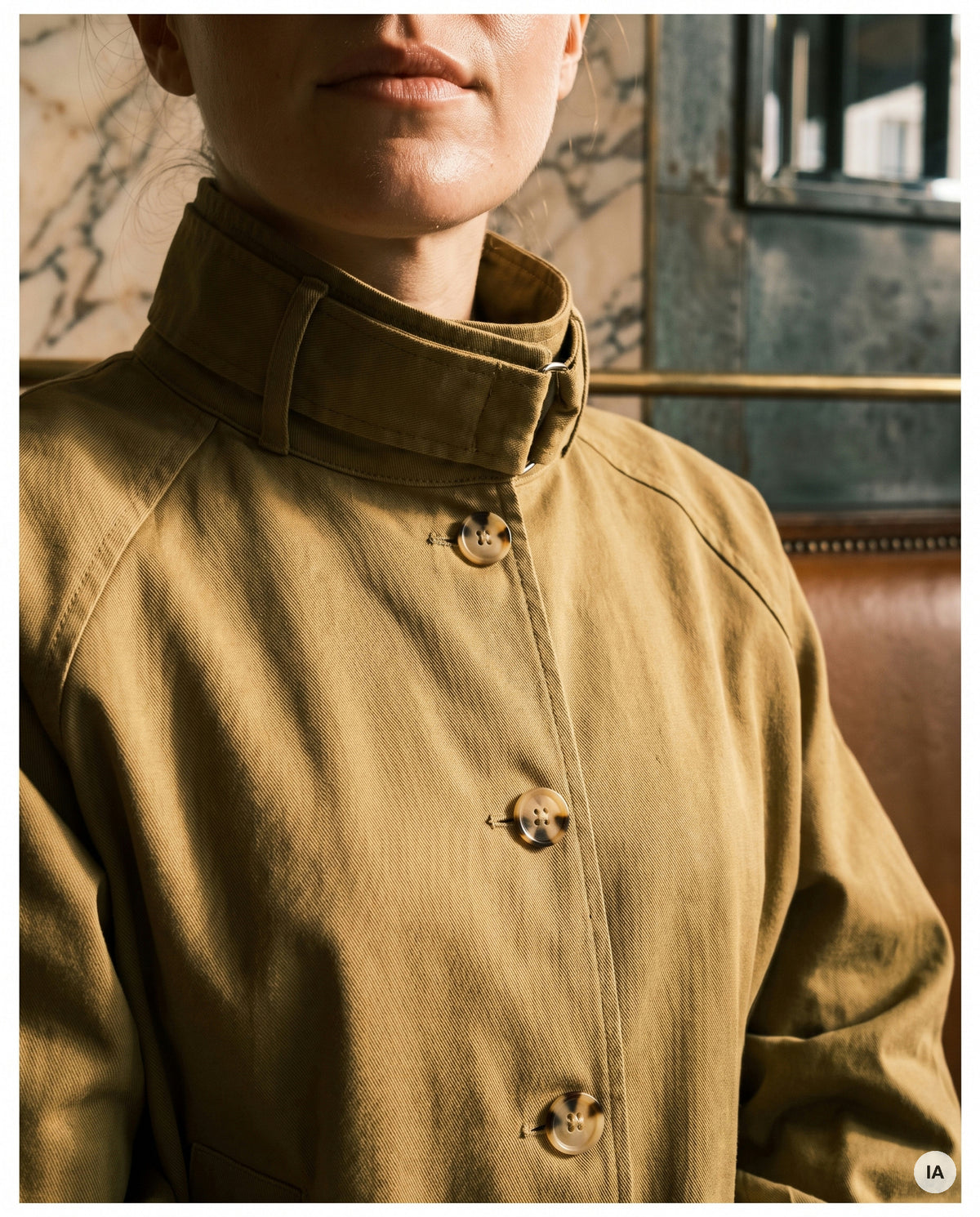 VESTE NEWPORT BEIGE - MINUIT DOUZE Veste — Image générée par IA