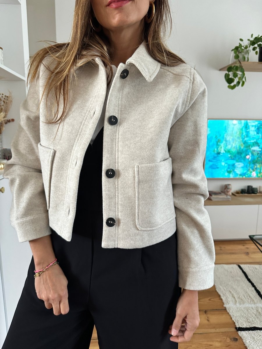 Veste Vadima BEIGE - LAUREPLUSMAX Veste