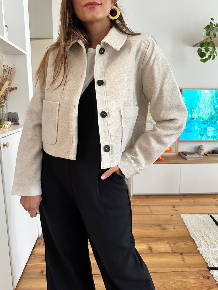 Veste Vadima BEIGE - LAUREPLUSMAX Veste