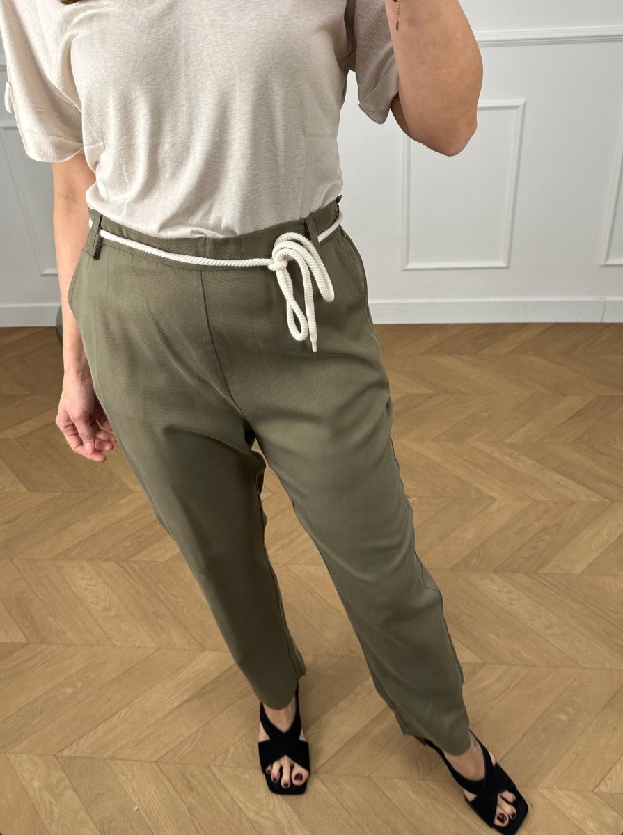 Pantalon Pareloup OLIVE - LAUREPLUSMAX Pantalon pour femme