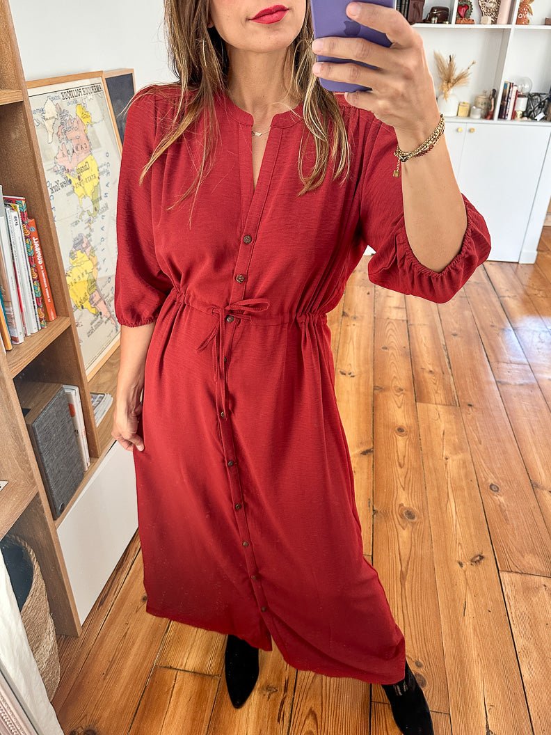 Robe rouge 2025 grace et mila